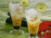 Resep dan Cara Membuat Es Jagung Manis Biji Selasih Kelapa Muda