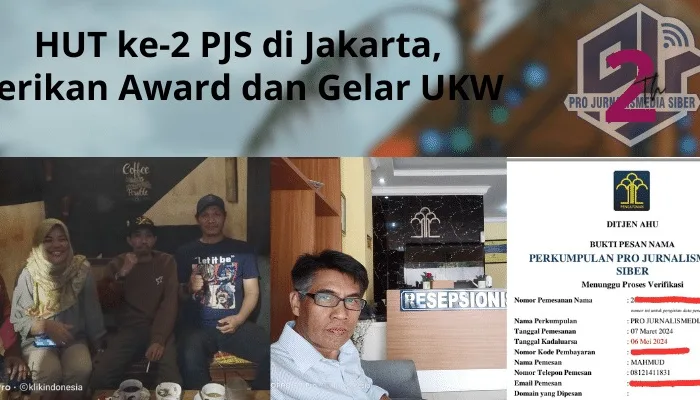 HUT ke-2 PJS di Jakarta, Berikan Award dan Gelar UKW