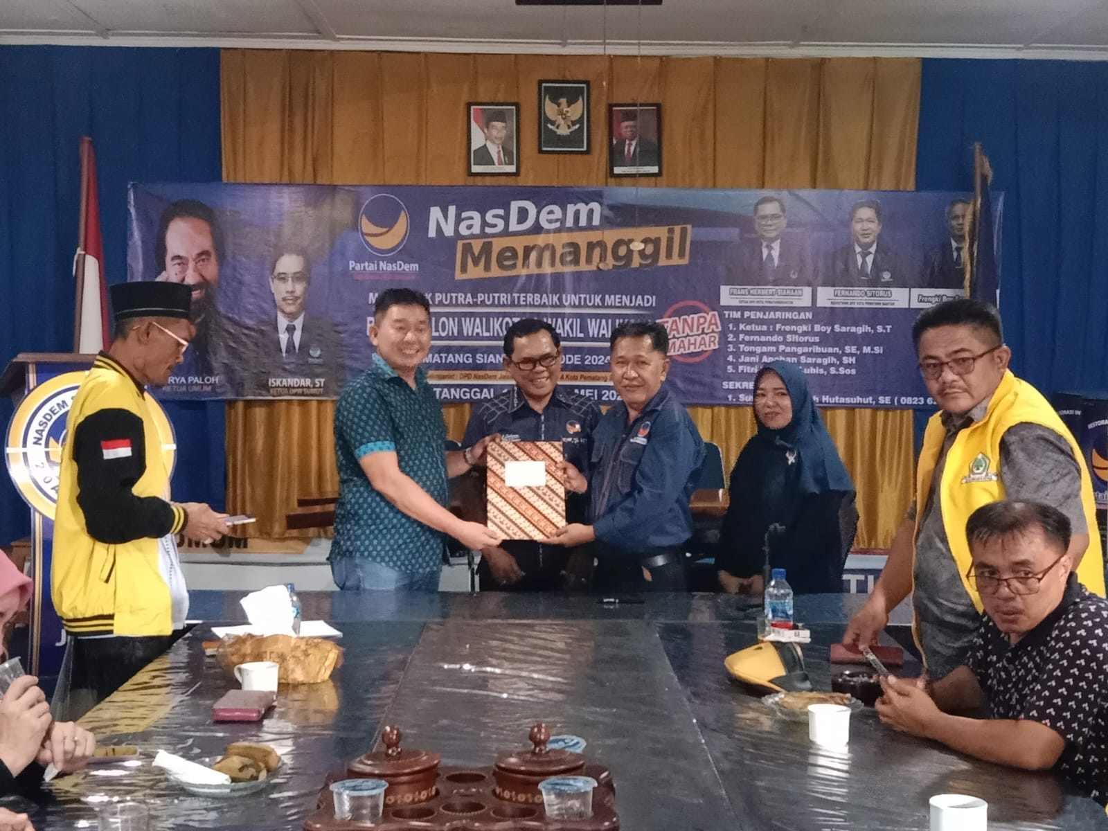 Nasdem Terima Pendaftaran Mangatas Silalahi