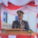 Kapolres Humbahas Irup Upacara Penurunan Bendera HUT ke-80 RI