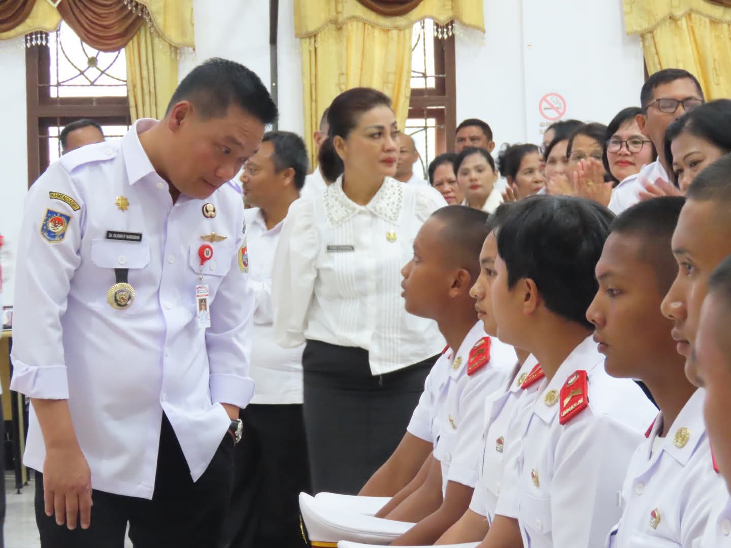 Bupati Humbahas Dr Oloan P Nababan Sambut Kehadiran Cadet UNHAN