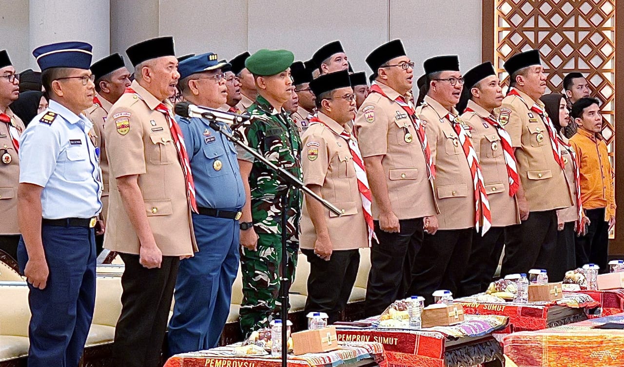 Wakil Bupati Simalungun Hadiri Pelantikan Pengurus Kwarda Sumut, Pramuka Didorong Perkuat Peran dalam Pencegahan Narkoba