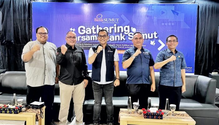 Komitmen Meningkatkan Kualitas SDM Diskominfo, Bank Sumut Gelar Gathering dan Pelatihan Jurnalistik Bagi Pelaksana Teknis dan Publikasi