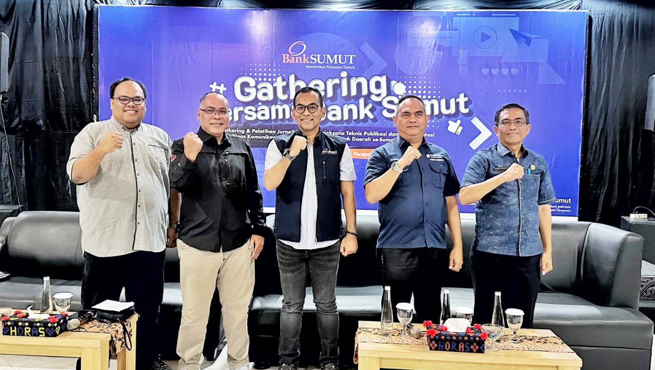 Komitmen Meningkatkan Kualitas SDM Diskominfo, Bank Sumut Gelar Gathering dan Pelatihan Jurnalistik Bagi Pelaksana Teknis dan Publikasi