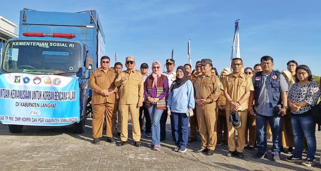 Pemkab Simalungun Salurkan Bantuan Uang dan Sembako Ke Kabupaten Langkat dan Kabupaten Aceh Tamiang