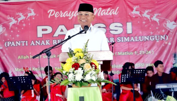Hadiri Perayaan Natal PARSSI, Bupati Simalungun Berpesan Kepada Anak-anak Agar Tetap Bersabar, Semangat Belajar dan Berdoa