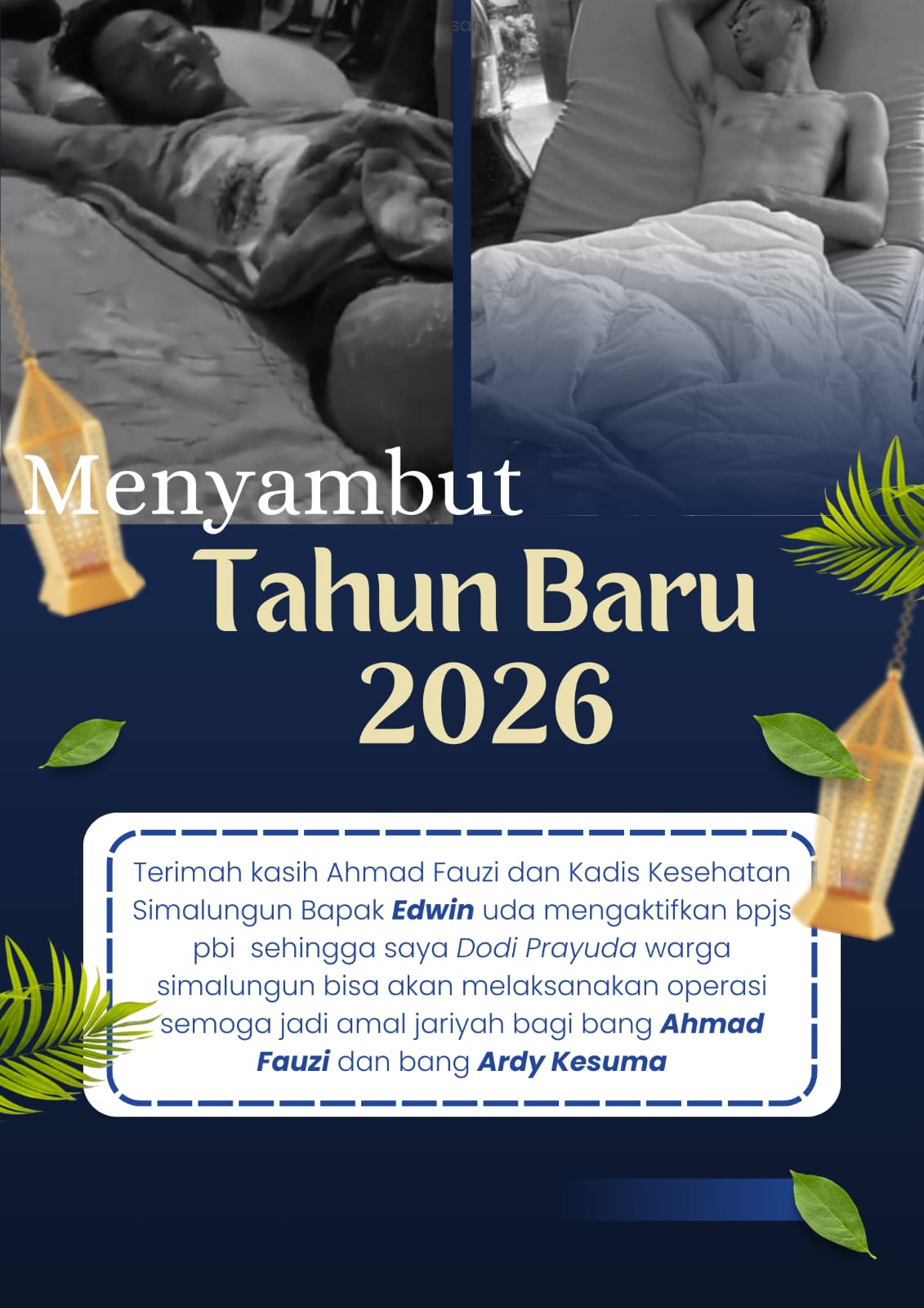 Sambut Tahun Baru 2026, Ahmad Fauzi dan Rekan Apresiasi Kadis Kesehatan Simalungun