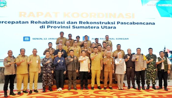 Pemkab Simalungun Komitmen Dukung Percepatan Rehabilitasi dan Rekonstruksi Pasca Banjir di Sumut