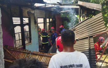 Api Hanguskan Rumah Purnawirawan TNI di Kasuari Siantar, Kerugian Capai Rp200 Juta